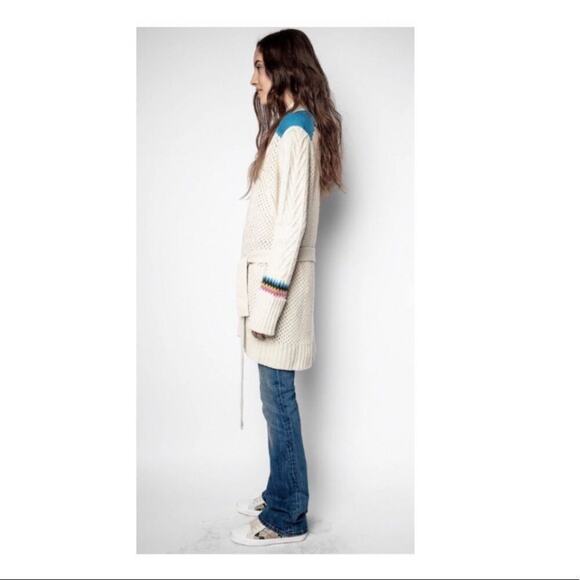 Zadig & Voltaire Joy Multi Stich Long Cardigan. - Picture 3 of 14
